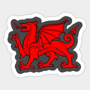 Welsh Red Dragon Flag - Pride to be Welsh Sticker